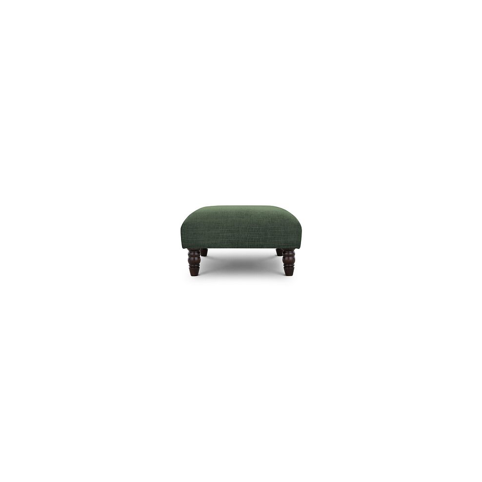 Amelie Footstool in Polar Thyme Fabric with Antiqued Feet Thumbnail 3