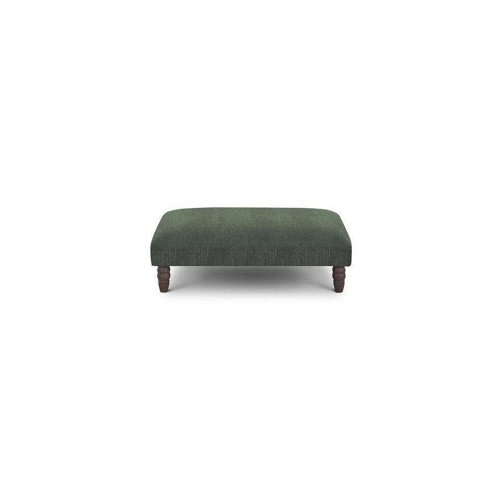 Amelie Footstool in Polar Thyme Fabric with Grey Ash Feet 2