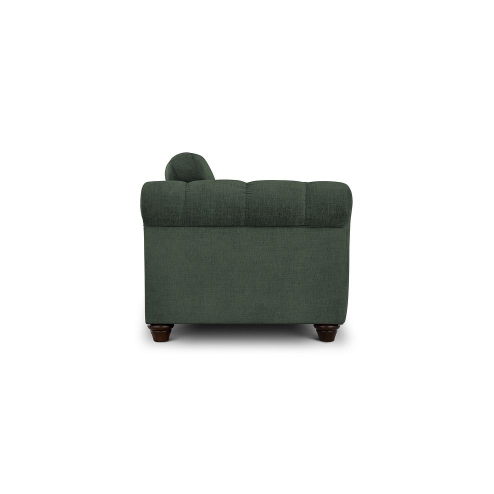 Amelie Loveseat in Polar Thyme Fabric with Antiqued Feet 4