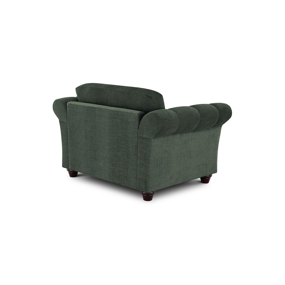 Amelie Loveseat in Polar Thyme Fabric with Antiqued Feet 3
