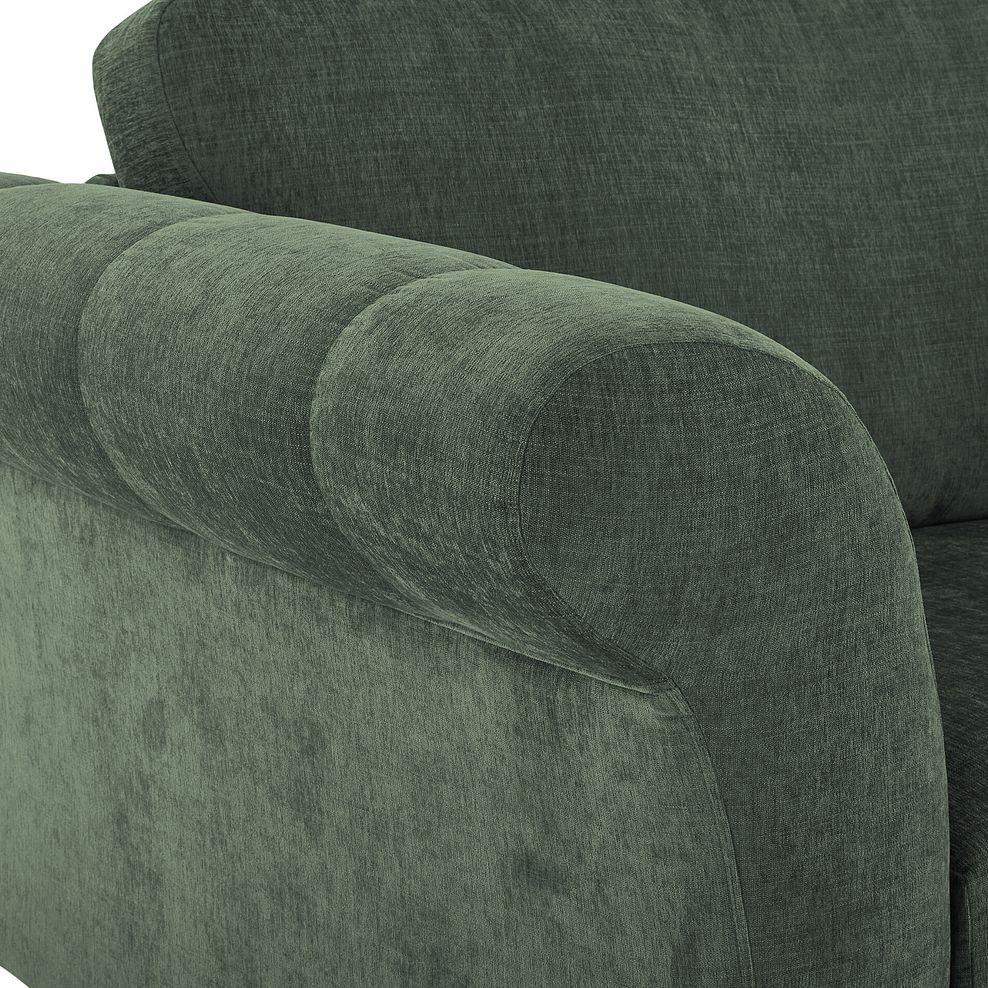 Amelie Loveseat in Polar Thyme Fabric with Antiqued Feet 6