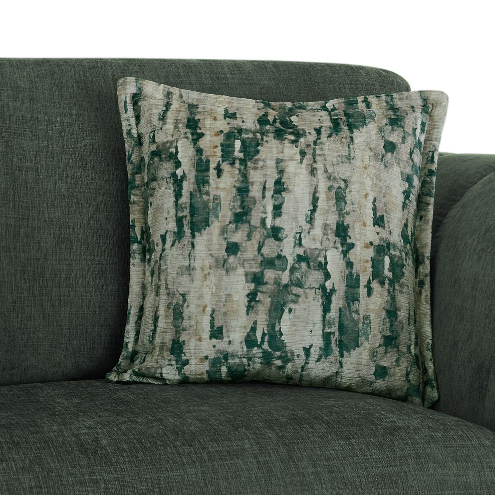 Amelie Loveseat in Polar Thyme Fabric with Antiqued Feet 8
