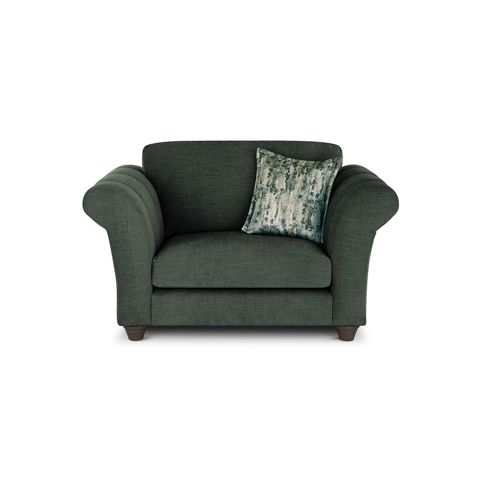Amelie Loveseat in Polar Thyme Fabric with Grey Ash Feet 2