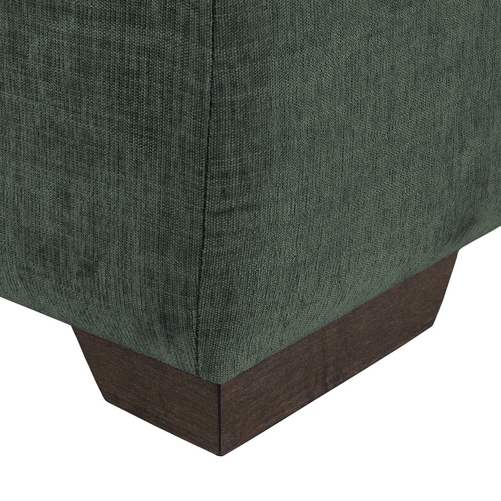 Amelie Storage Footstool in Polar Thyme Fabric with Grey Ash Feet 5