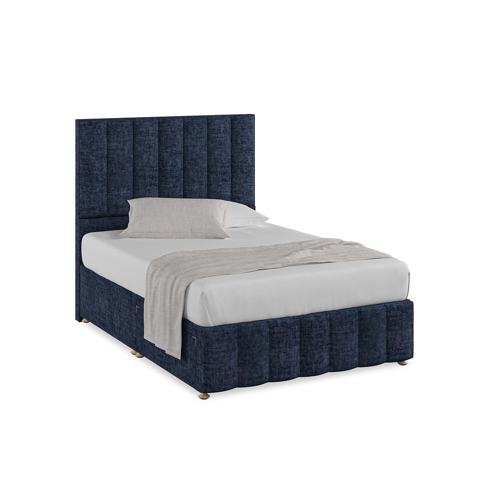Amersham Double 2 Drawer Divan Bed in Brooklyn Fabric - Hummingbird Blue 1