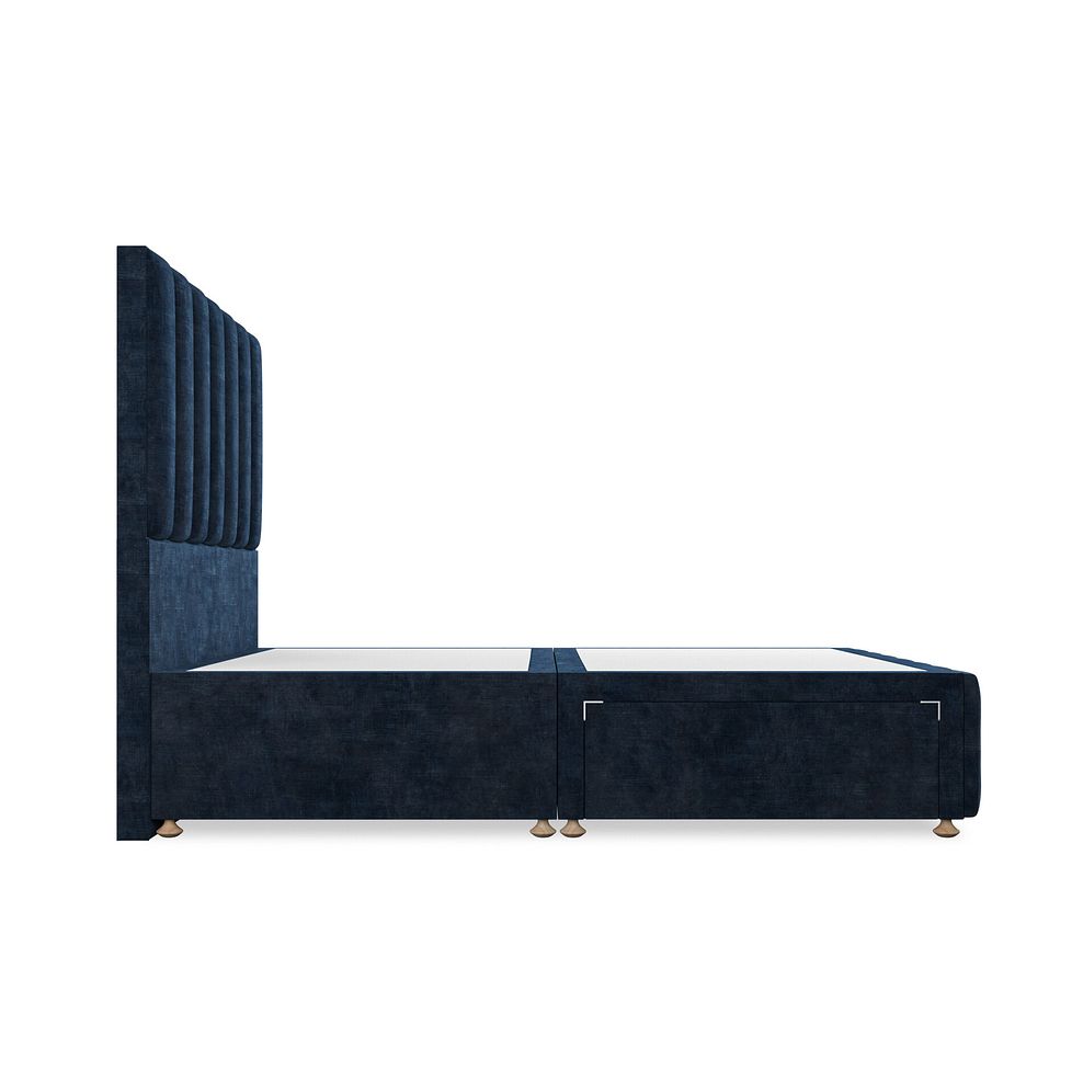 Amersham Double 2 Drawer Divan Bed in Heritage Velvet - Royal Blue 4
