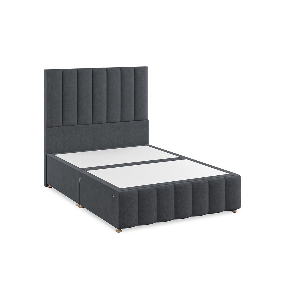 Amersham Double 2 Drawer Divan Bed in Venice Fabric - Anthracite 2