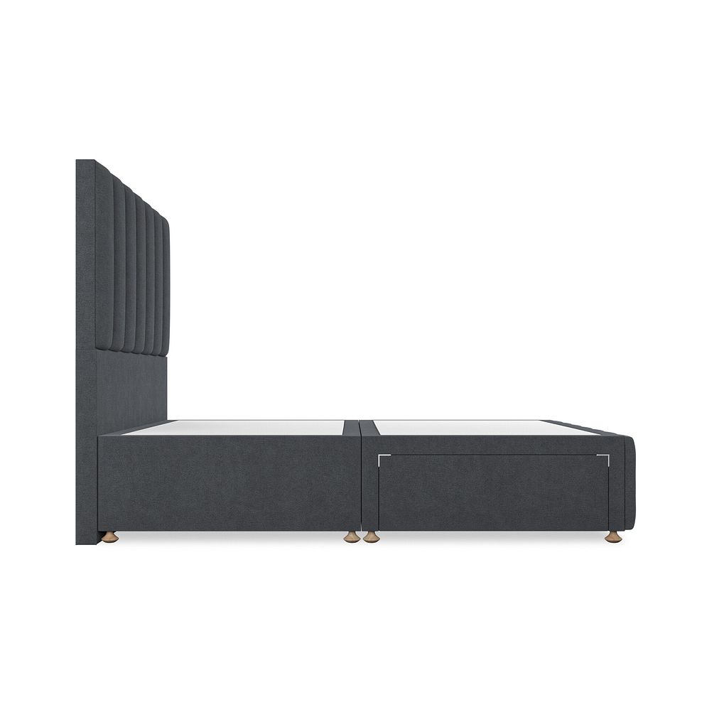 Amersham Double 2 Drawer Divan Bed in Venice Fabric - Anthracite 4