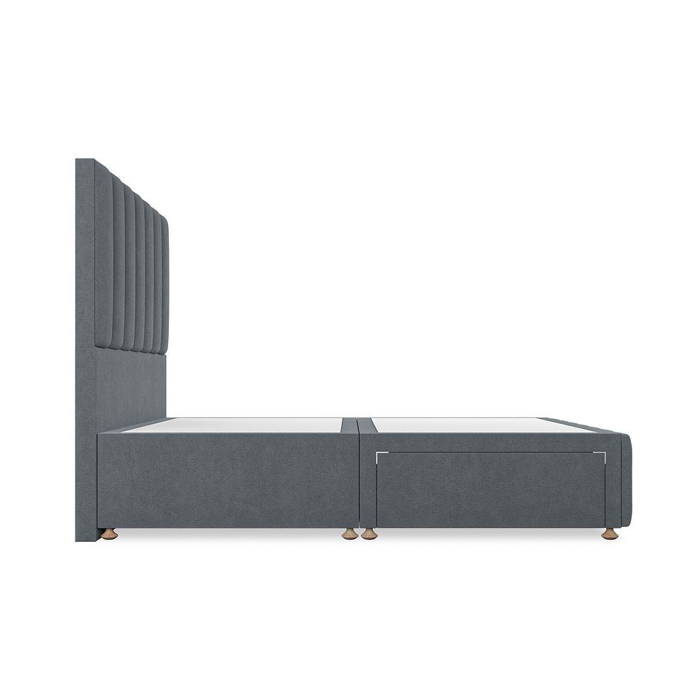 Amersham Double 2 Drawer Divan Bed in Venice Fabric - Graphite Thumbnail 4