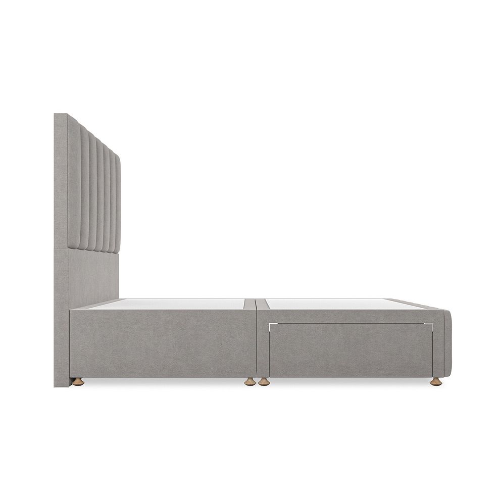Amersham Double 2 Drawer Divan Bed in Venice Fabric - Grey 4