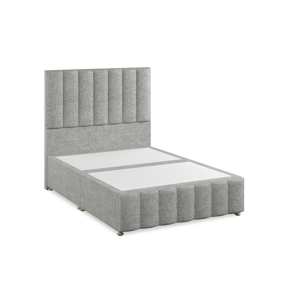 Amersham Double 4 Drawer Divan Bed in Brooklyn Fabric - Fallow Grey 2