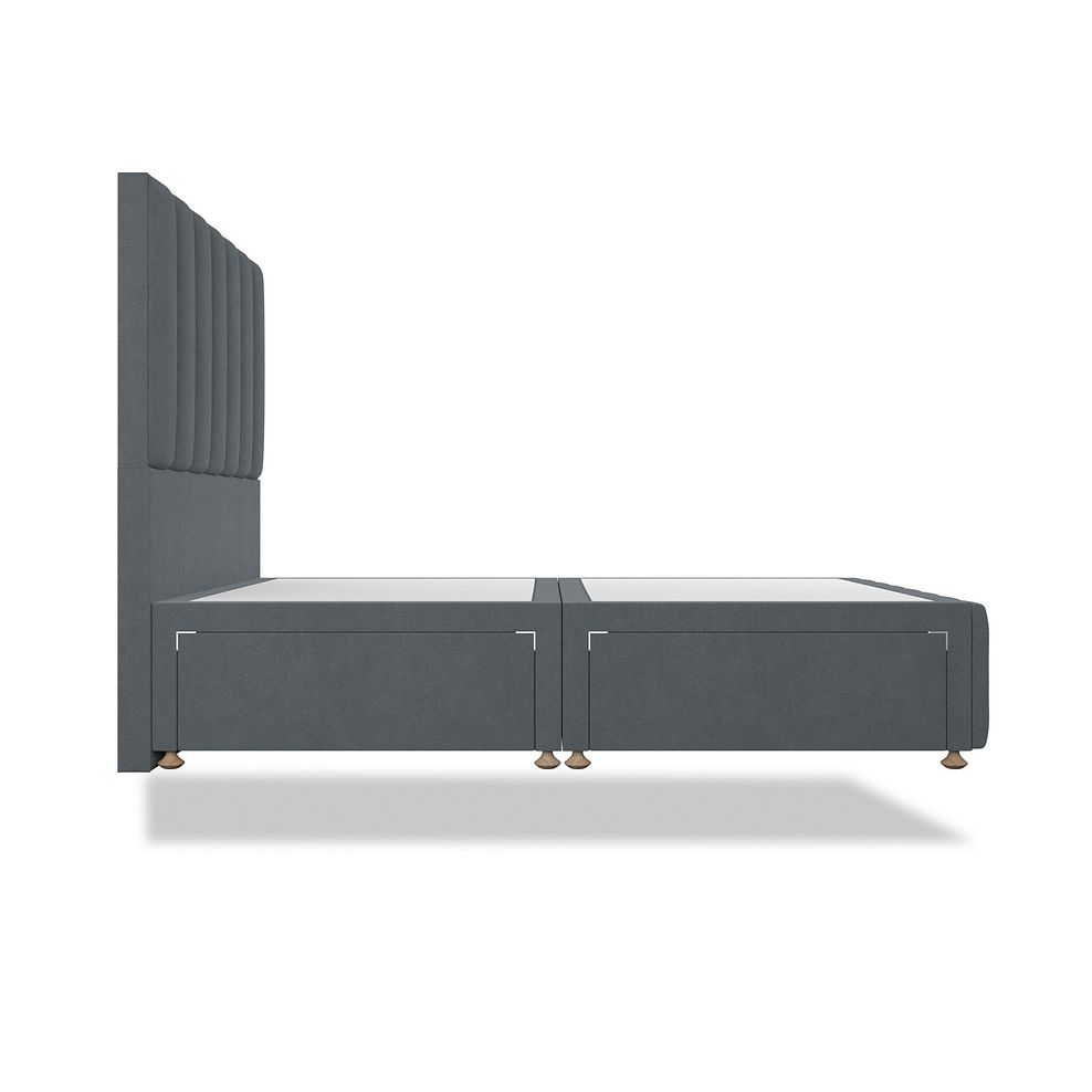 Amersham Double 4 Drawer Divan Bed in Venice Fabric - Graphite Thumbnail 4