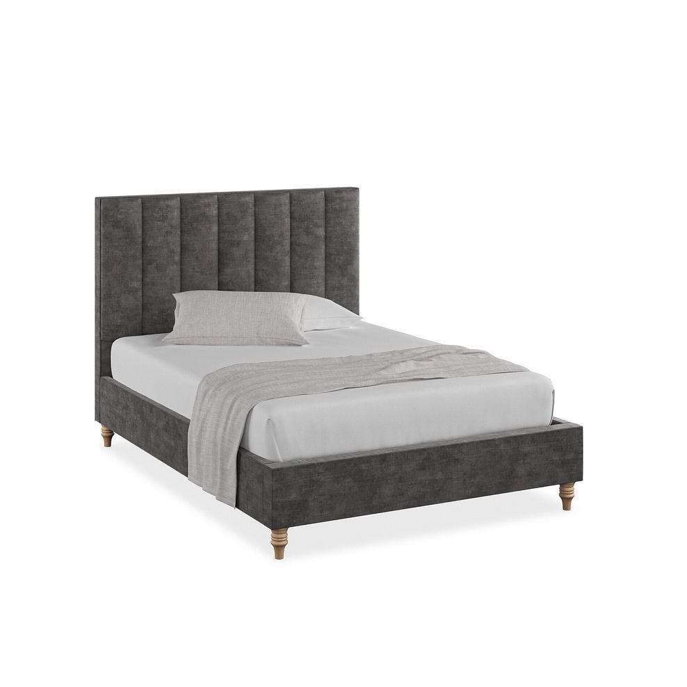 Amersham Double Bed in Heritage Velvet - Steel 1