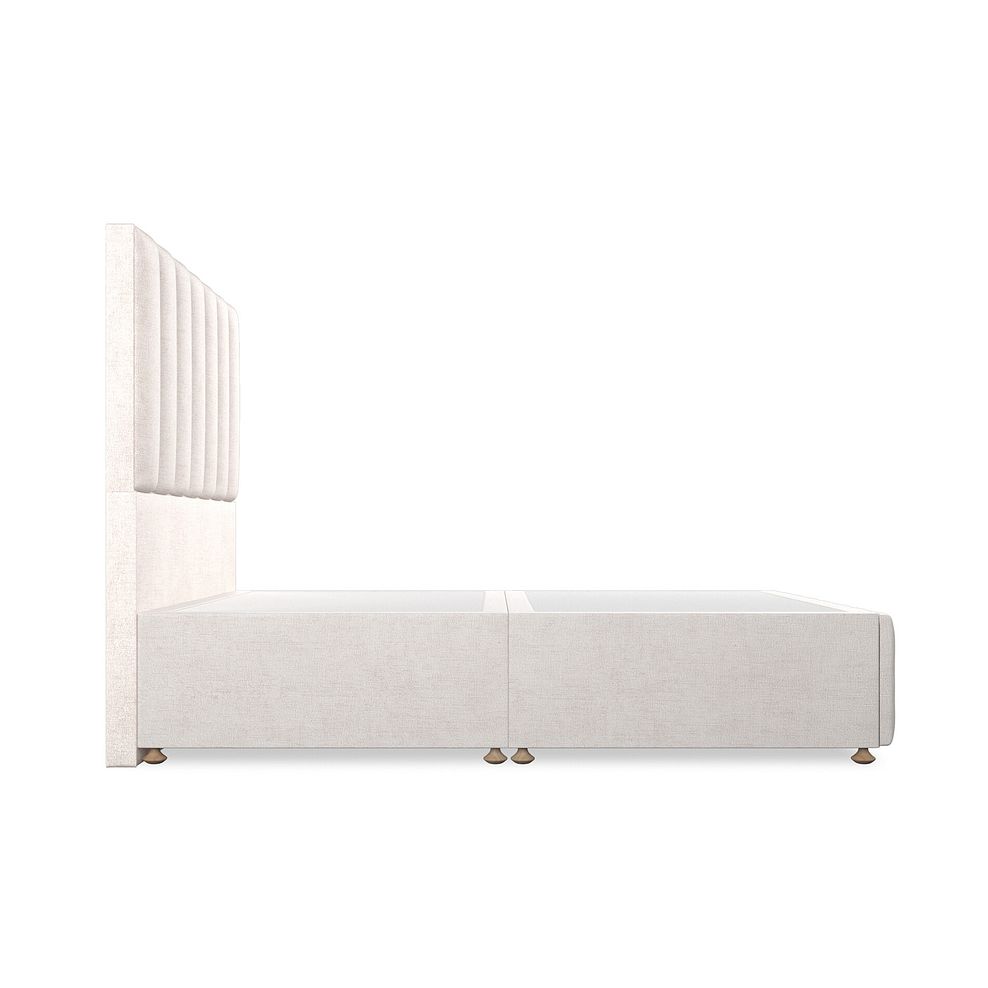 Amersham Double Divan Bed in Brooklyn Fabric - Lace White Thumbnail 4