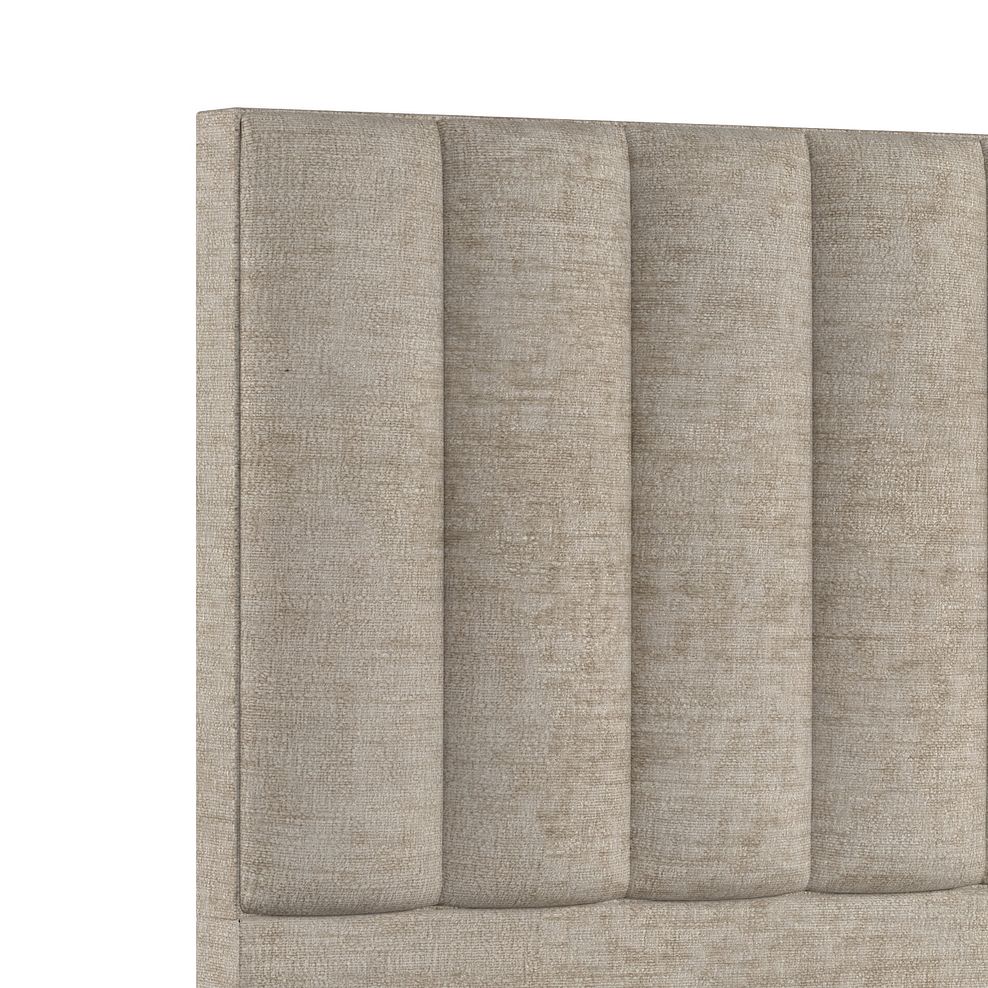 Amersham Double Divan Bed in Brooklyn Fabric - Quill Grey Thumbnail 5