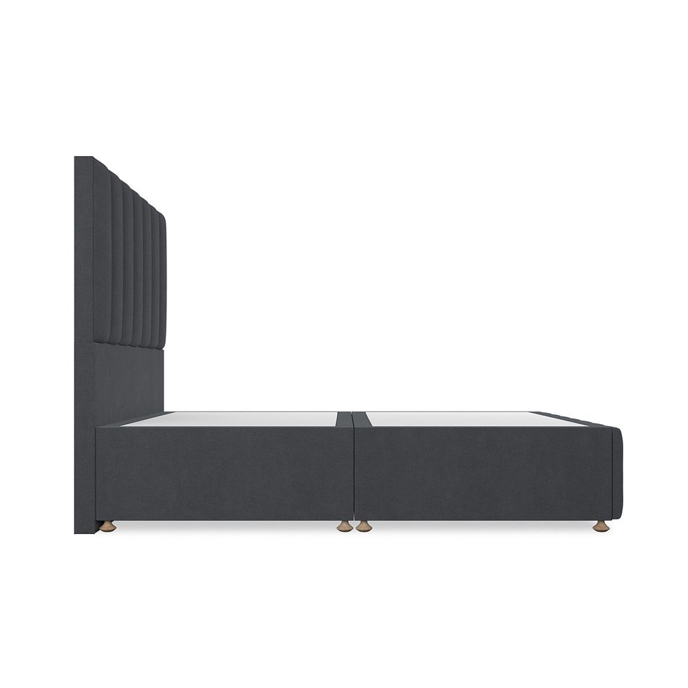 Amersham Double Divan Bed in Venice Fabric - Anthracite 4