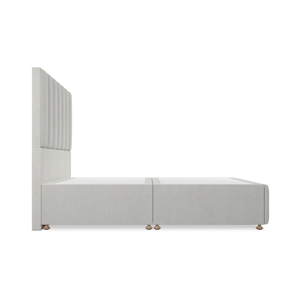 Amersham Double Divan Bed in Venice Fabric - Silver Thumbnail 4