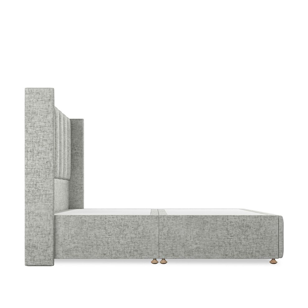 Amersham Double Divan Bed with Winged Headboard in Brooklyn Fabric - Fallow Grey 4