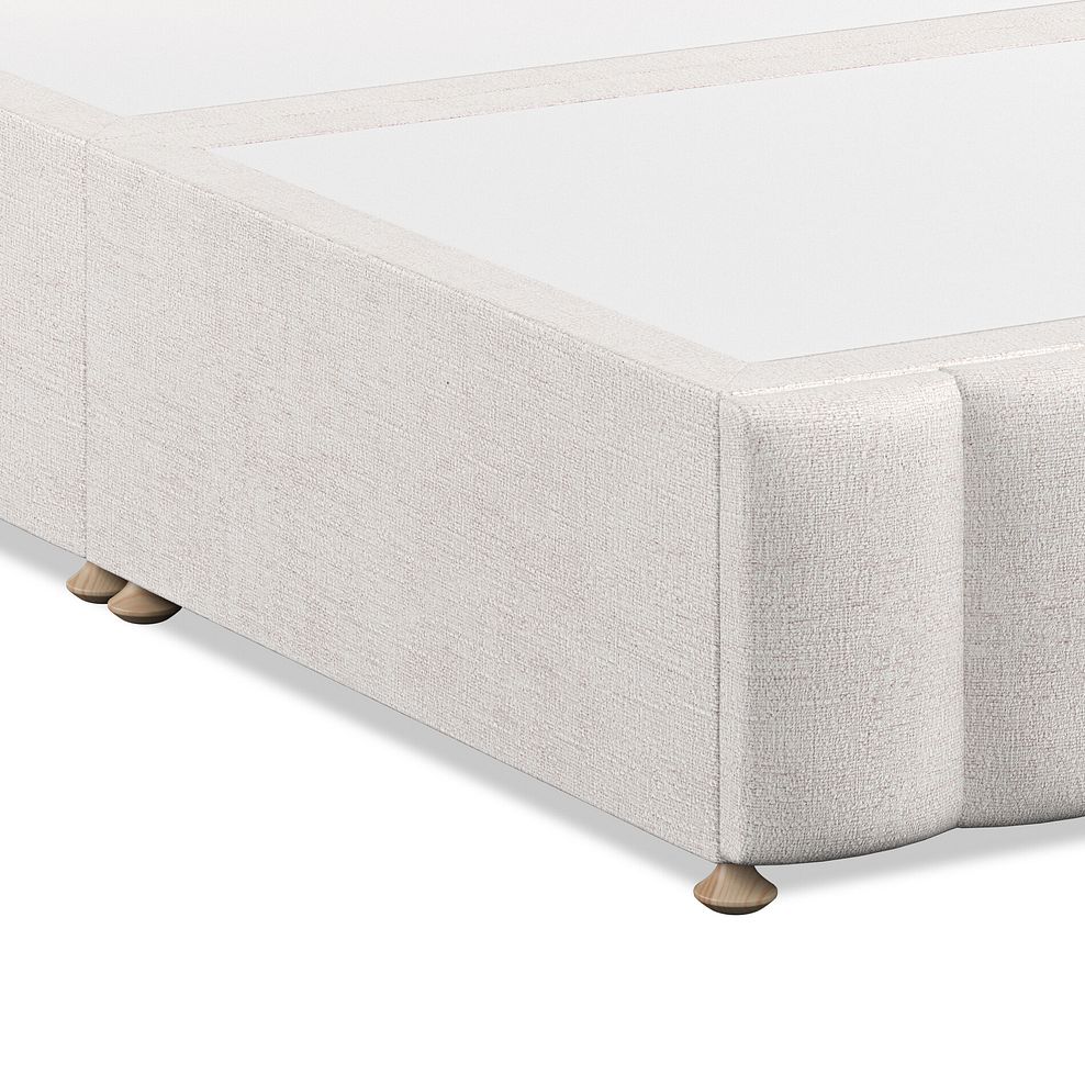 Amersham Double Divan Bed with Winged Headboard in Brooklyn Fabric - Lace White 6