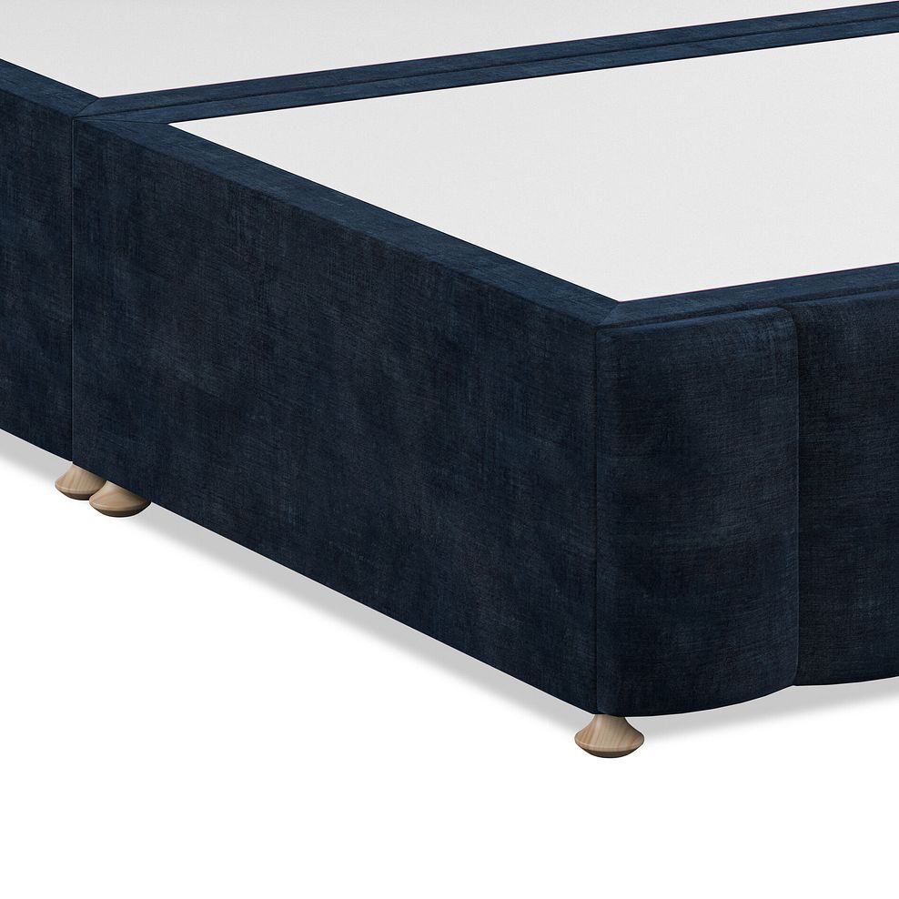 Amersham Double Divan Bed with Winged Headboard in Heritage Velvet - Royal Blue 6