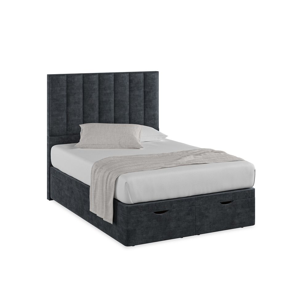 Amersham Double Ottoman Storage Bed in Heritage Velvet - Charcoal Thumbnail 1