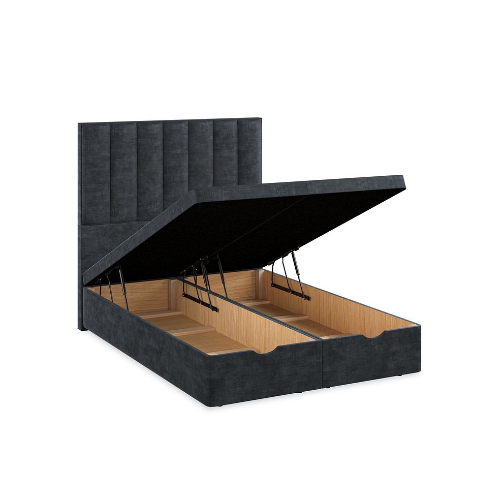 Amersham Double Ottoman Storage Bed in Heritage Velvet - Charcoal 3