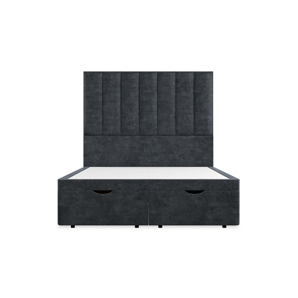 Amersham Double Ottoman Storage Bed in Heritage Velvet - Charcoal Thumbnail 4