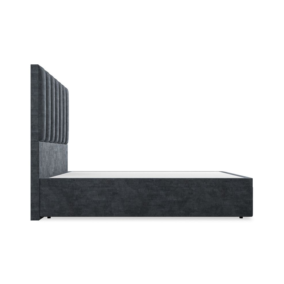 Amersham Double Ottoman Storage Bed in Heritage Velvet - Charcoal 5