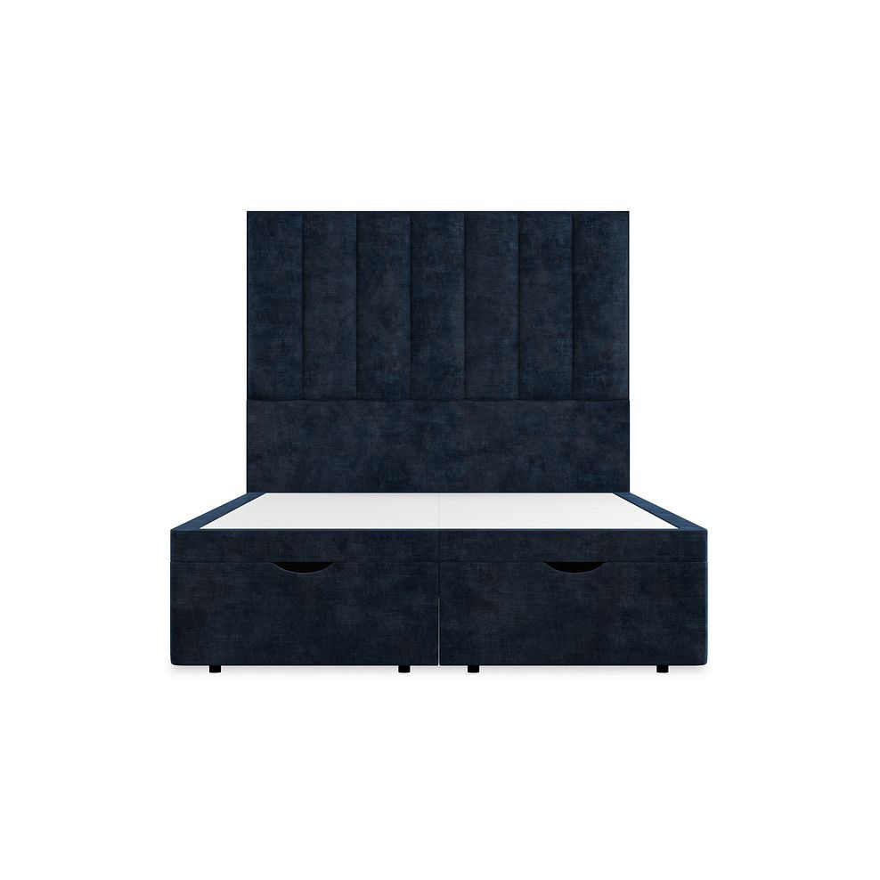 Amersham Double Ottoman Storage Bed in Heritage Velvet - Royal Blue 4
