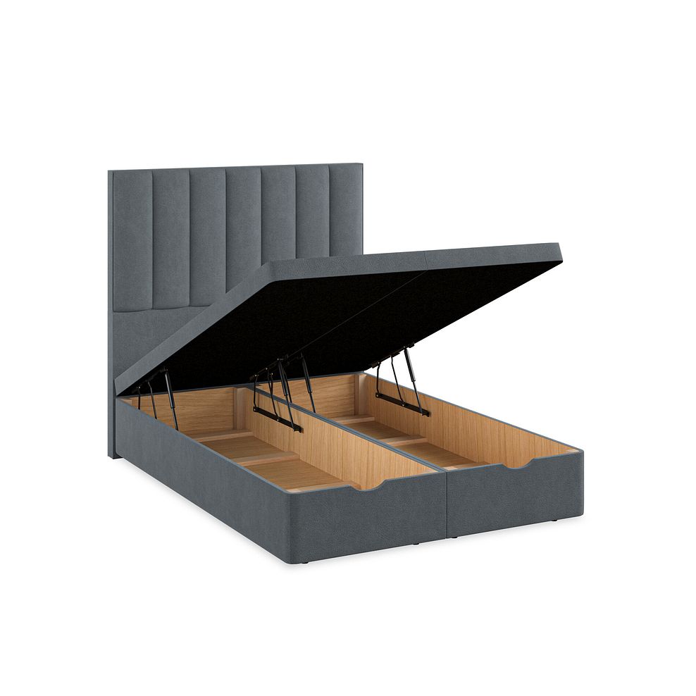 Amersham Double Ottoman Storage Bed in Venice Fabric - Graphite Thumbnail 3
