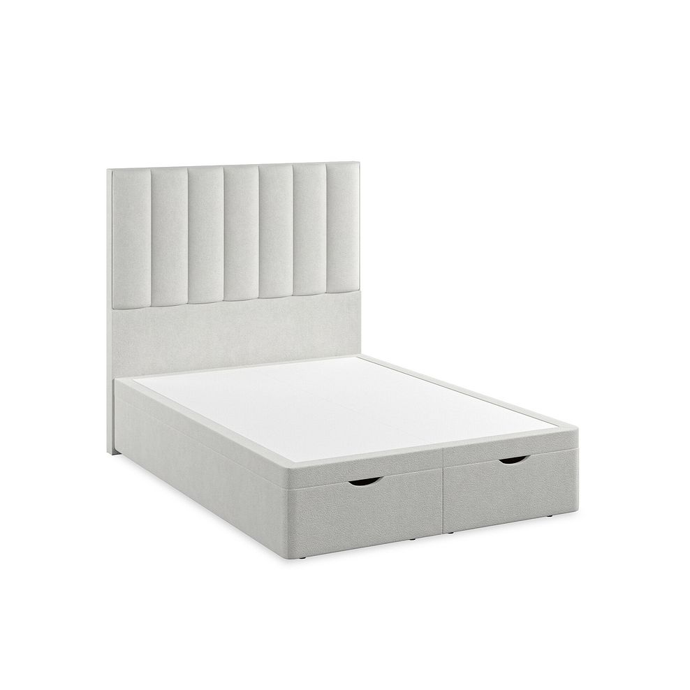 Amersham Double Ottoman Storage Bed in Venice Fabric - Silver Thumbnail 2