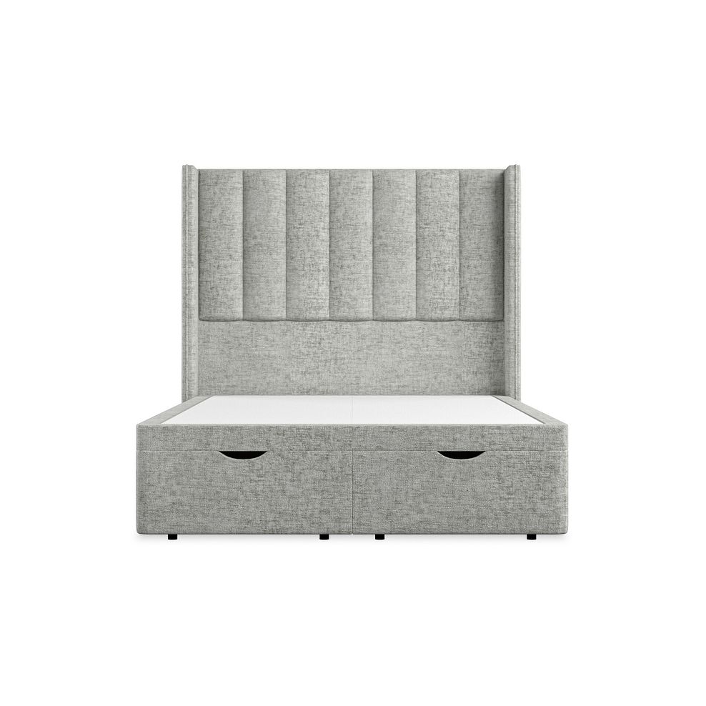 Amersham Double Ottoman Storage Bed with Winged Headboard in Brooklyn Fabric - Fallow Grey 4