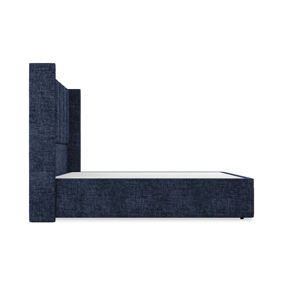 Amersham Double Ottoman Storage Bed with Winged Headboard in Brooklyn Fabric - Hummingbird Blue Thumbnail 5