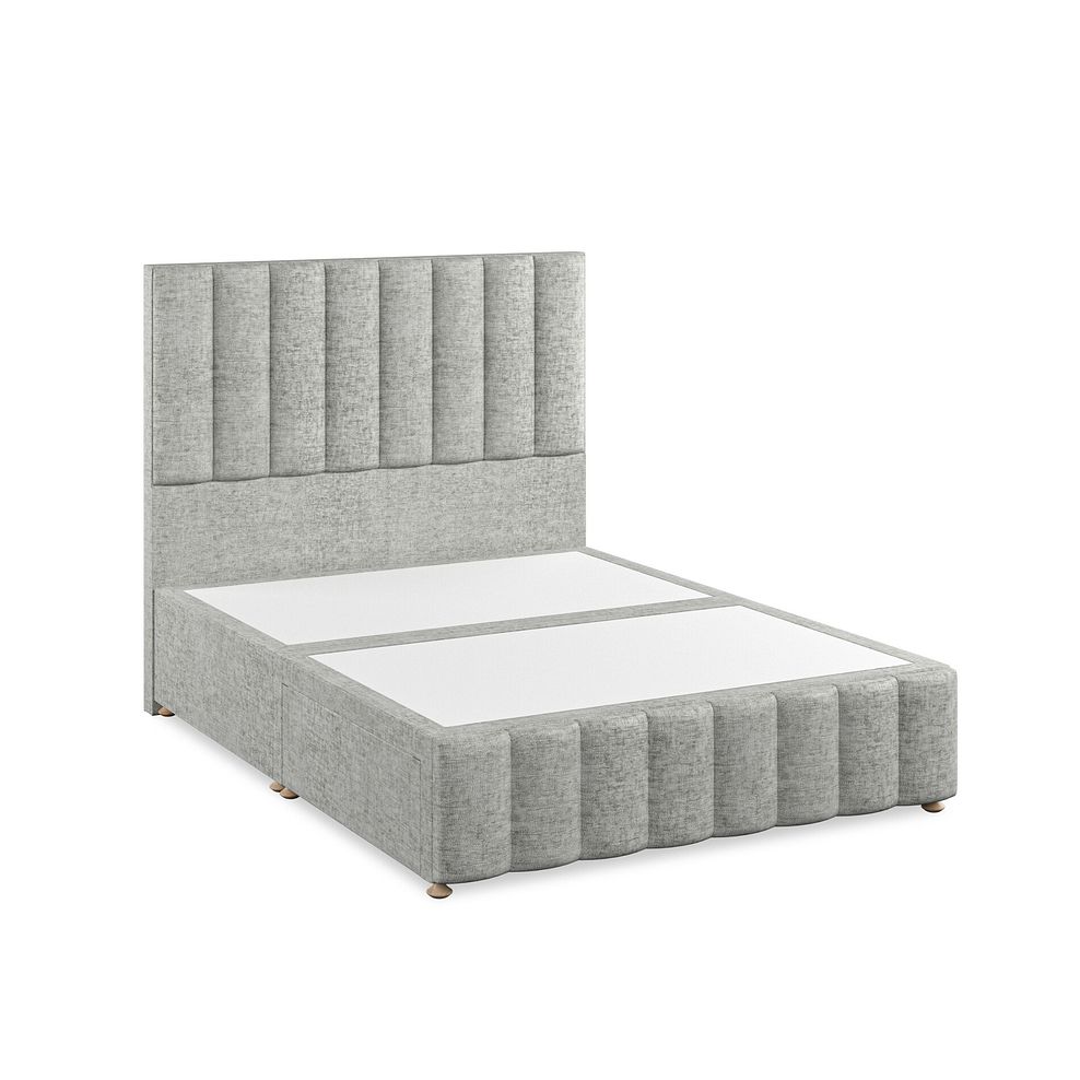 Amersham King-Size 2 Drawer Divan Bed in Brooklyn Fabric - Fallow Grey 2