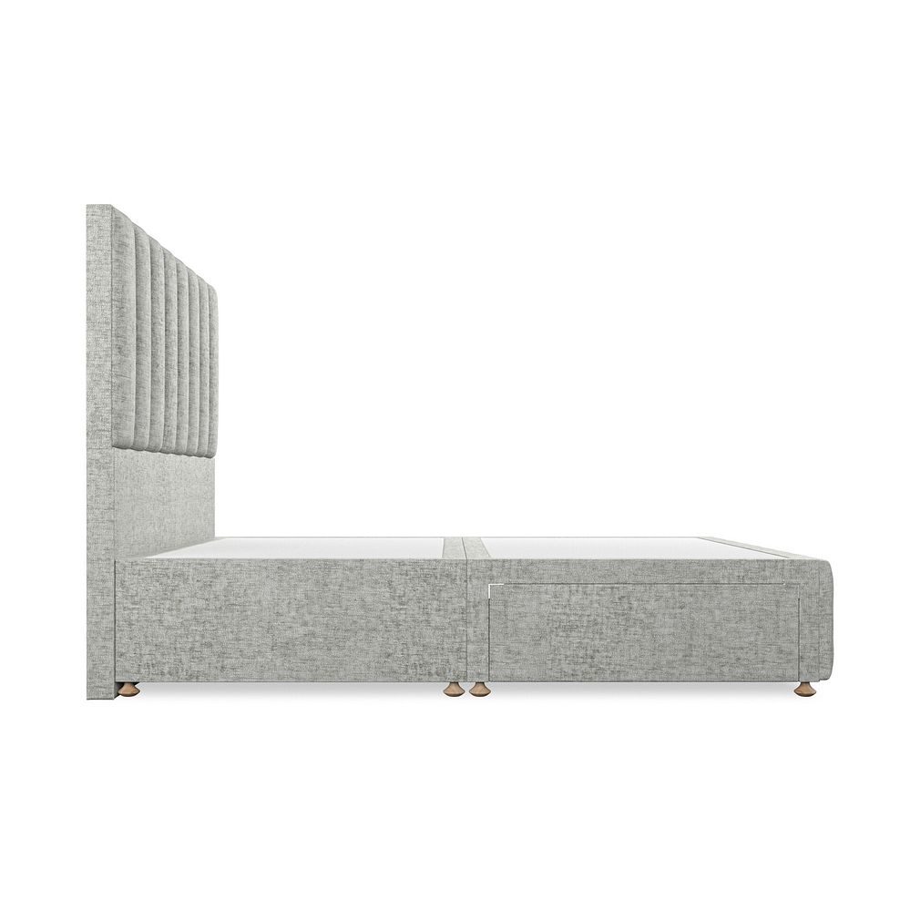 Amersham King-Size 2 Drawer Divan Bed in Brooklyn Fabric - Fallow Grey 4