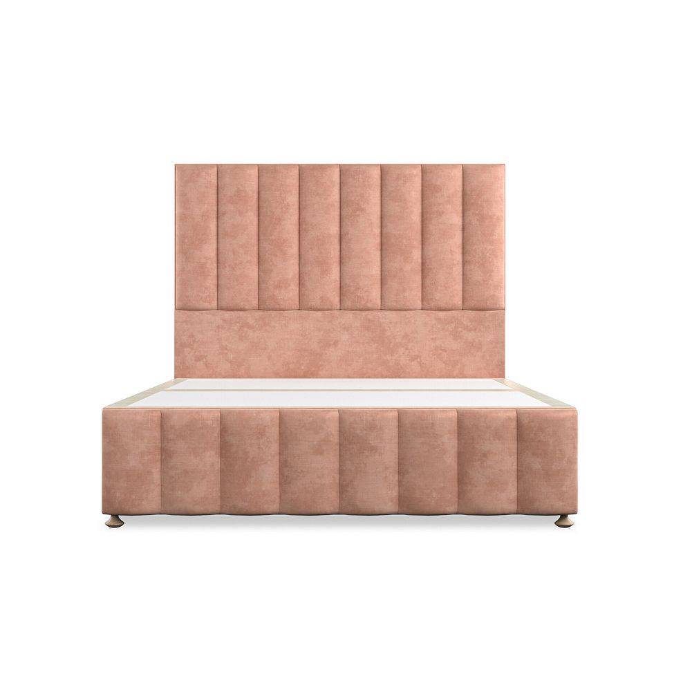 Amersham King-Size 2 Drawer Divan Bed in Heritage Velvet - Powder Pink 3