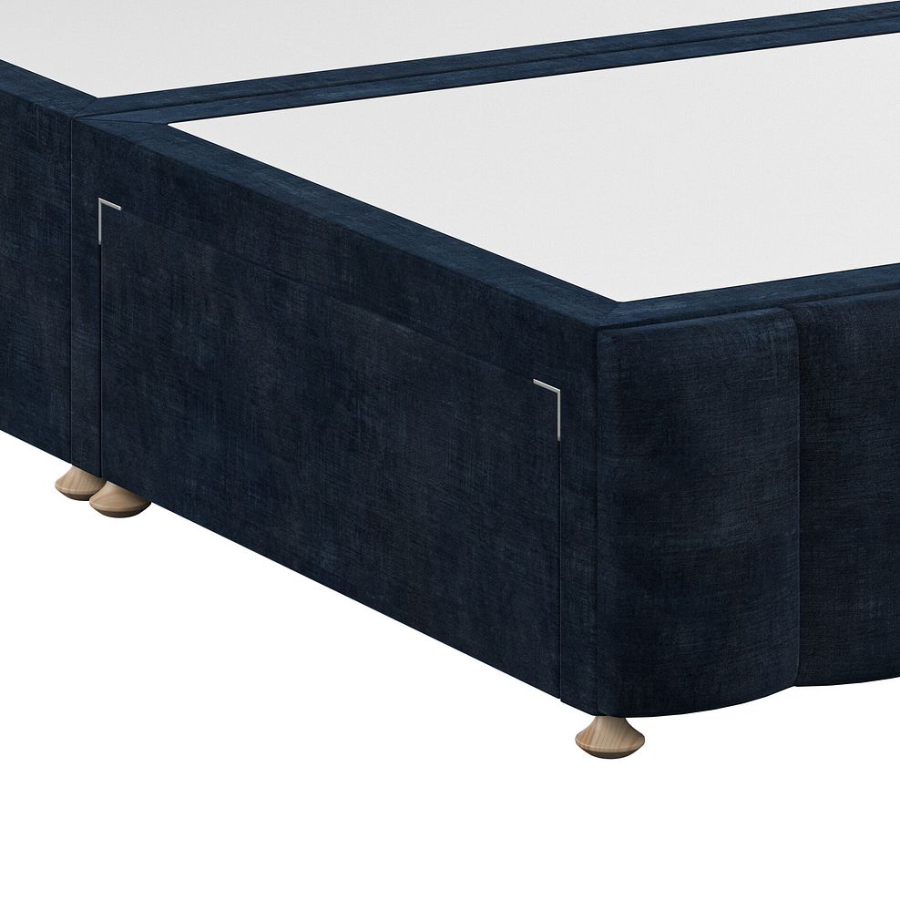 Amersham King-Size 2 Drawer Divan Bed with Winged Headboard in Heritage Velvet - Royal Blue 6