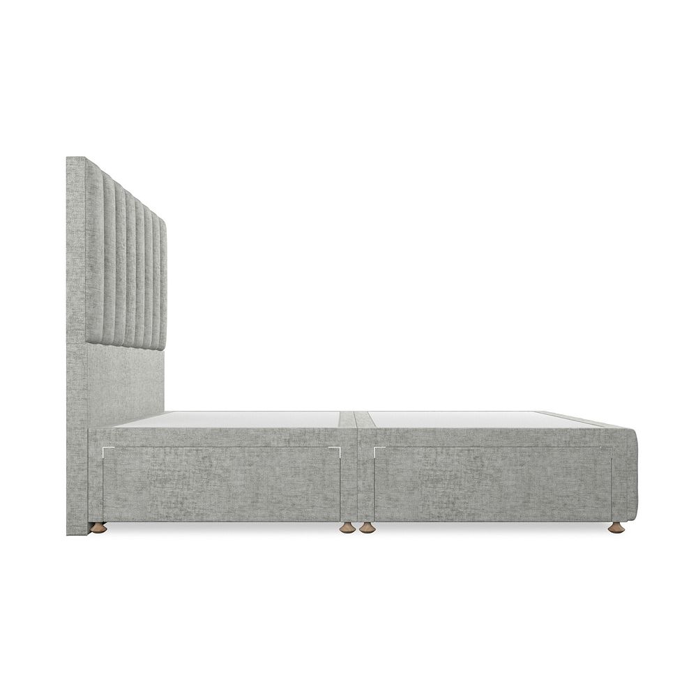 Amersham King-Size 4 Drawer Divan Bed in Brooklyn Fabric - Fallow Grey 4