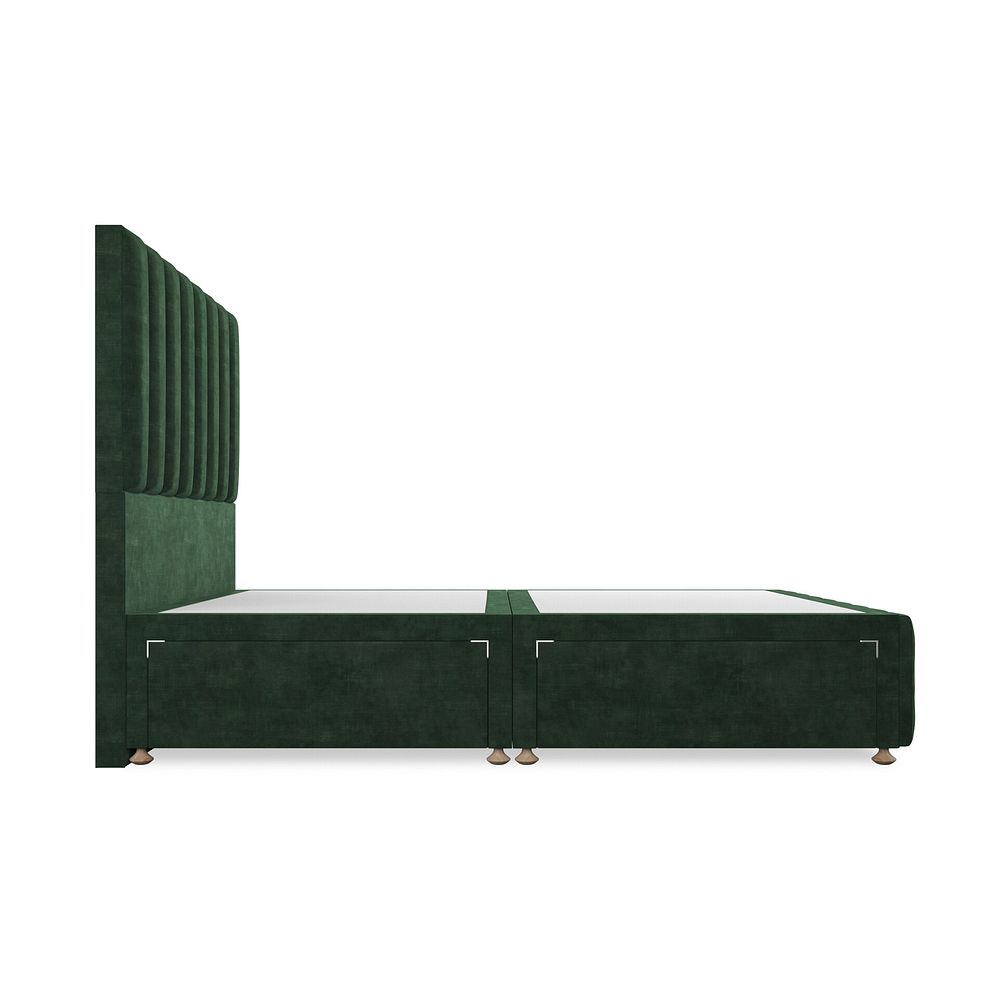 Amersham King-Size 4 Drawer Divan Bed in Heritage Velvet - Bottle Green 4