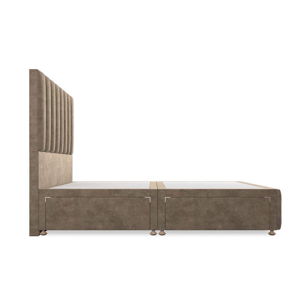 Amersham King-Size 4 Drawer Divan Bed in Heritage Velvet - Cedar 4
