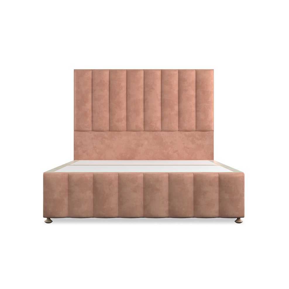 Amersham King-Size 4 Drawer Divan Bed in Heritage Velvet - Powder Pink 3