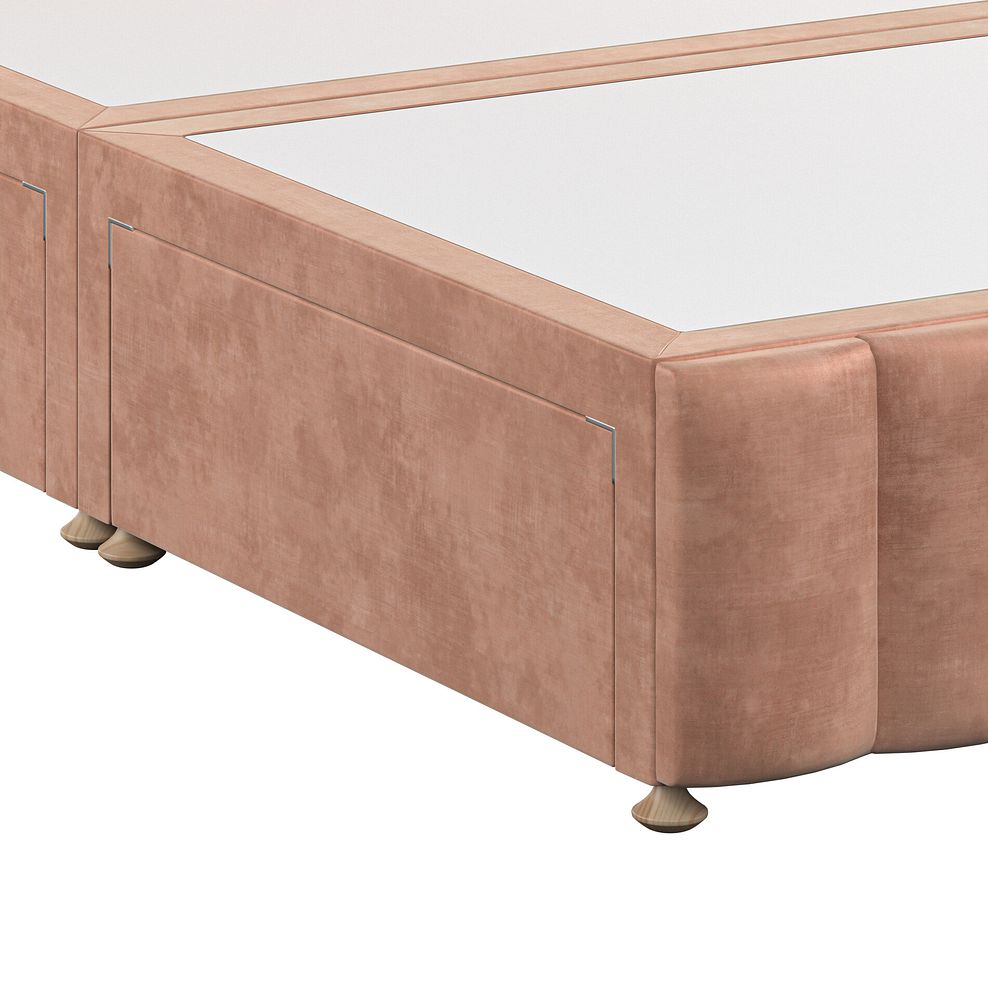 Amersham King-Size 4 Drawer Divan Bed in Heritage Velvet - Powder Pink 6