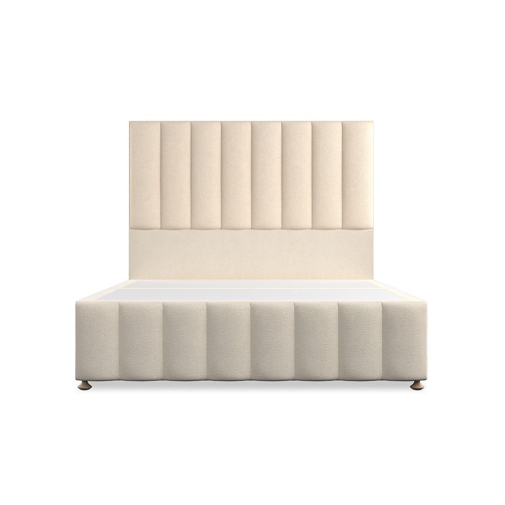 Amersham King-Size 4 Drawer Divan Bed in Venice Fabric - Cream 3