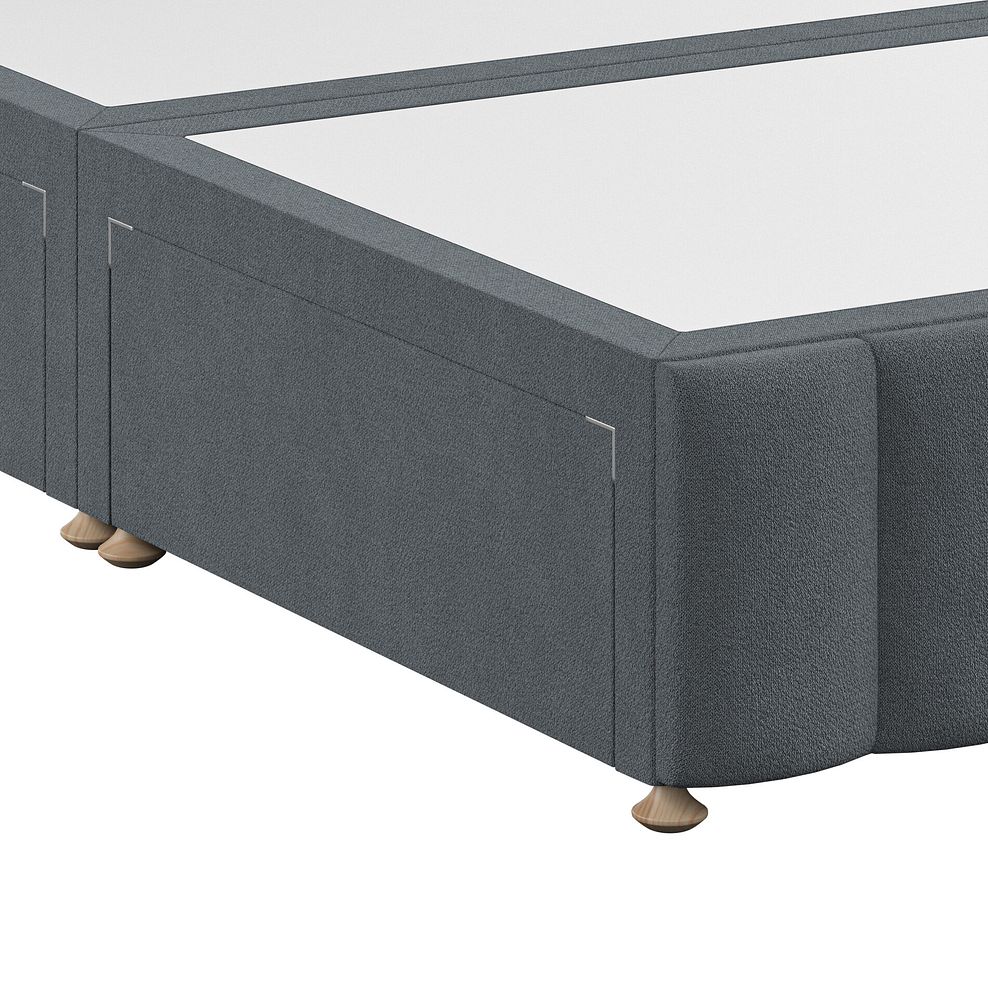 Amersham King-Size 4 Drawer Divan Bed in Venice Fabric - Graphite 6