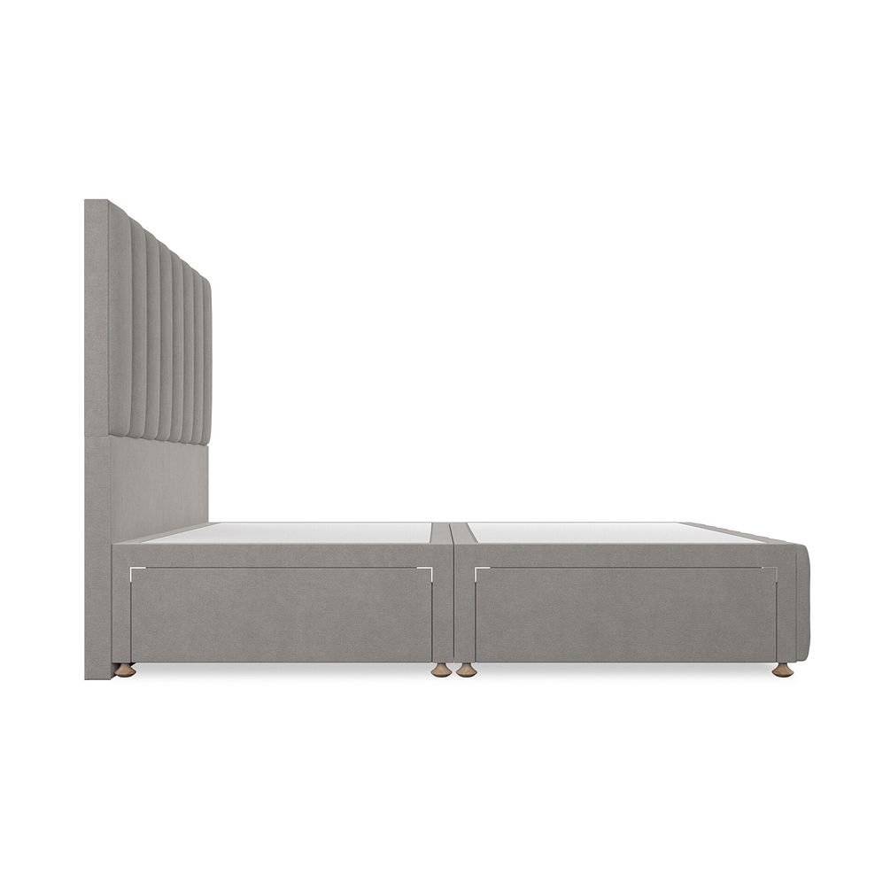 Amersham King-Size 4 Drawer Divan Bed in Venice Fabric - Grey 4