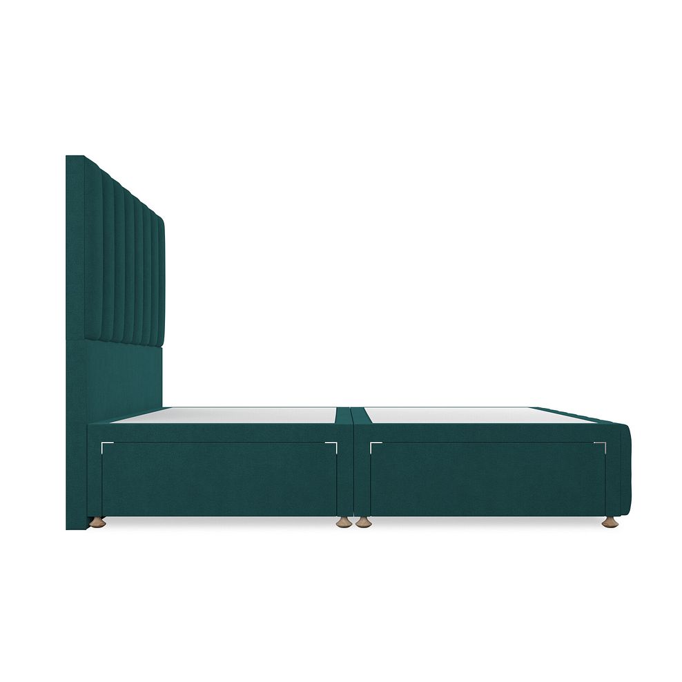 Amersham King-Size 4 Drawer Divan Bed in Venice Fabric - Teal 4