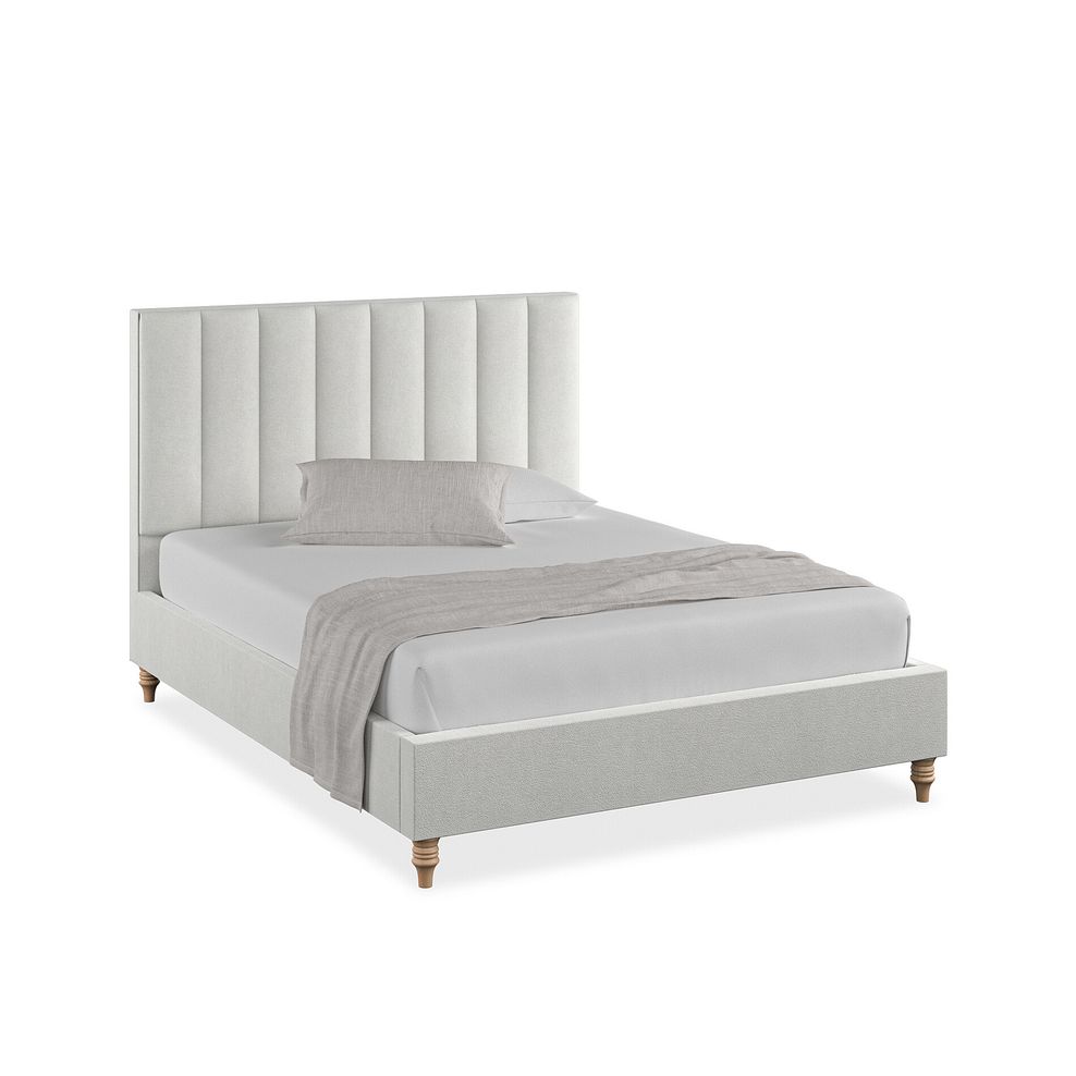 Amersham King-Size Bed in Venice Fabric - Silver