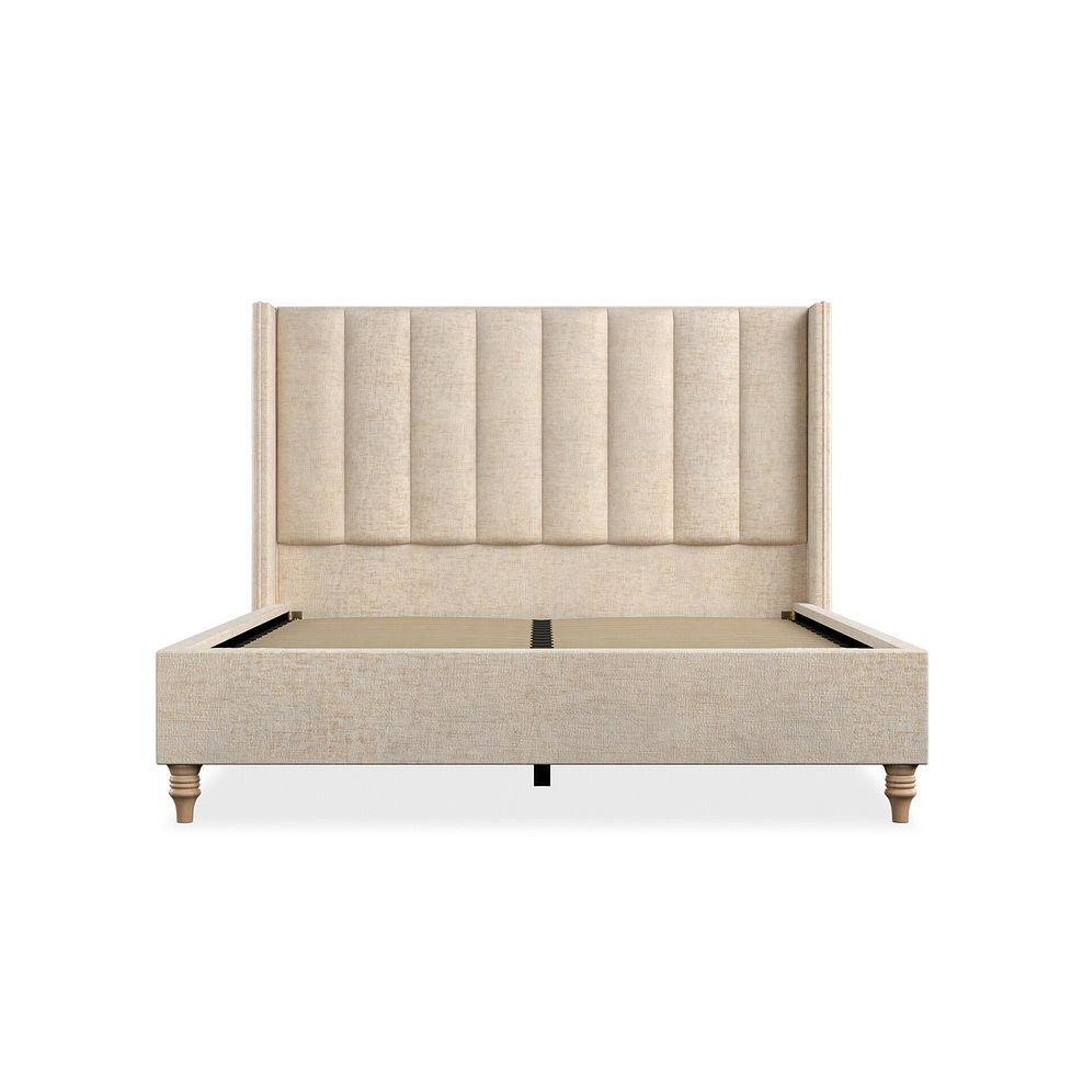 Amersham King-Size Bed with Winged Headboard in Brooklyn Fabric - Eggshell Thumbnail 3