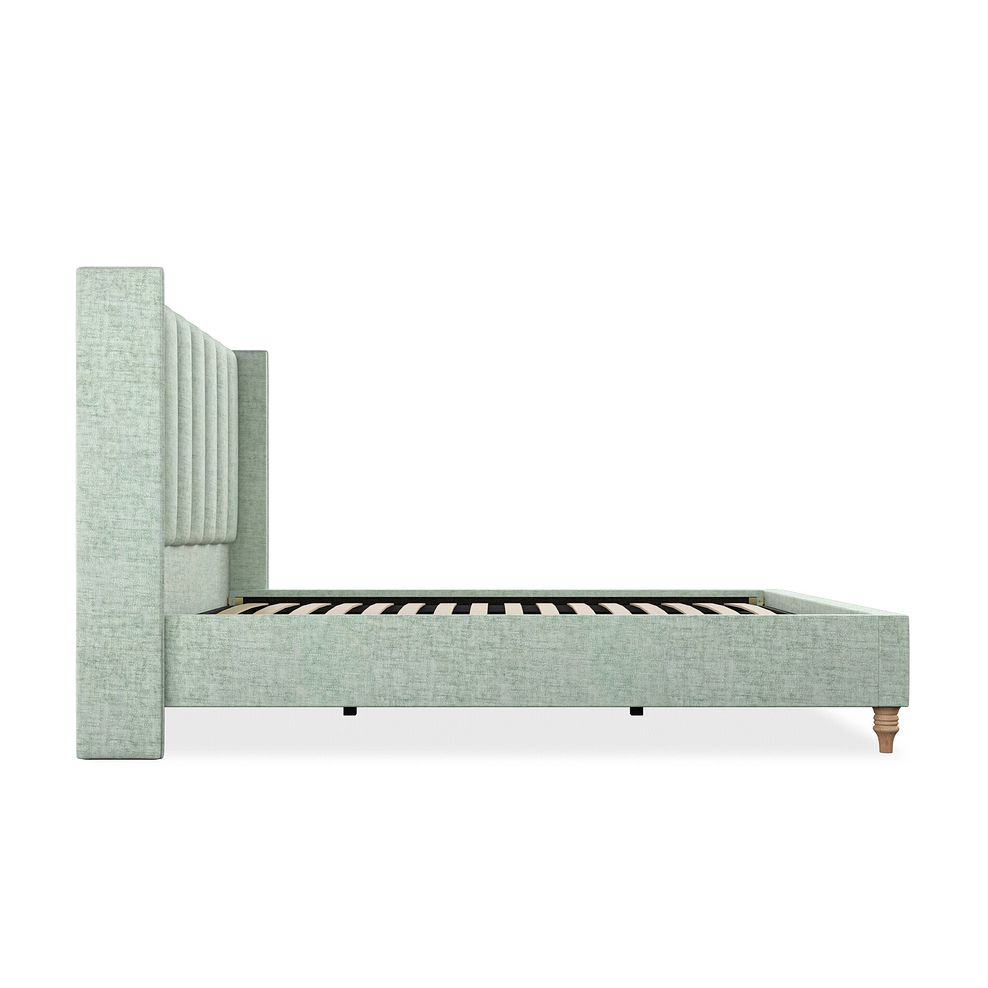 Amersham King-Size Bed with Winged Headboard in Brooklyn Fabric - Glacier Thumbnail 4