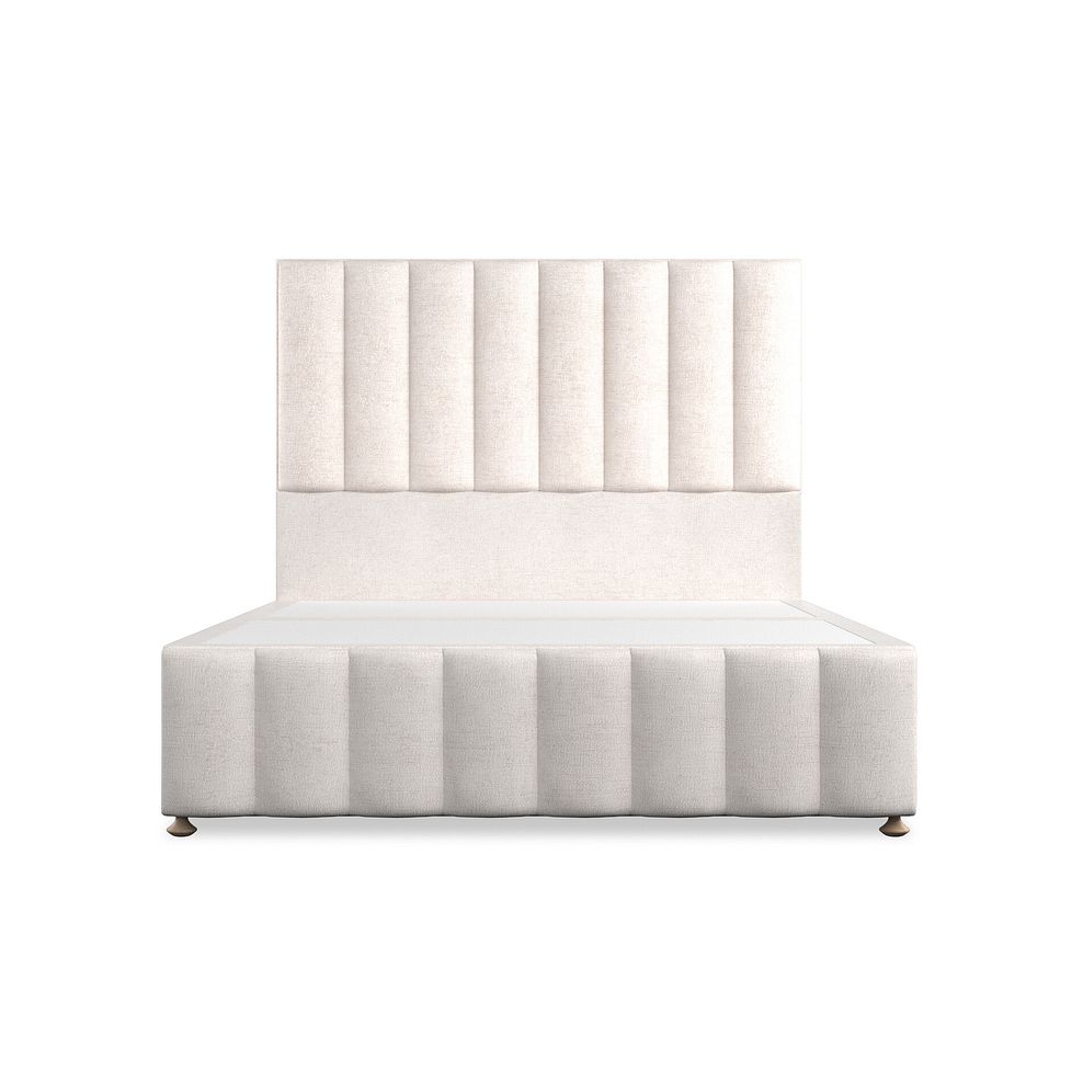 Amersham King-Size Divan Bed in Brooklyn Fabric - Lace White 3